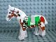 4493c01px3-1G Paard met groen kleed en bruine vlekken wit gebruikt *5K000 - Img 2