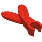 471-5G Pluim- veren met CLIP rood gebruikt *0L015