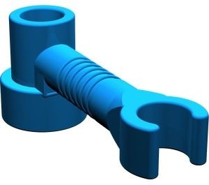 4735-7G Balk 1x3 met clip (robotarm) blauw gebruikt *1E018