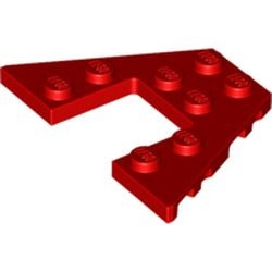 47407-5G Wigplaat 4x6 rood gebruikt *1G007
