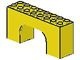 4743-3G Steen, boog 2x8x3 hoog geel gebruikt *1D046
