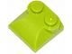 47457-34 Steen 2x2x 2/3 twee noppen, gebogen einde (kikker) lime NIEUW *1B188