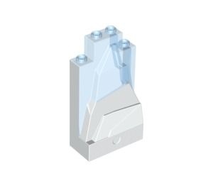 47847pb001-66 Rotsstuk 2x4x6 wit/blauw transparant middenblauw NIEUW *5D0000 - Img 1