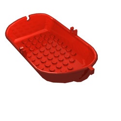 4793-5G FABULAND Roeiboot rood gebruikt *