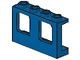 4863-7G Raam 1x4x2 paneel- 2x2 gaatjes onderin- glas:4862 (2 nodig) blauw gebruikt *1C038