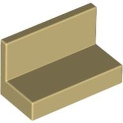 4865-2G Paneel 1x2x1 (bankje) rechte hoeken crème gebruikt *1B396