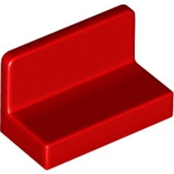 4865b-5 Paneel 1x2x1 (bankje) vlak afgeronde hoeken rood NIEUW *1B018
