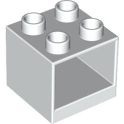 4890-1G DUPLO Kastje 2x2x1 1/2 wit gebruikt *