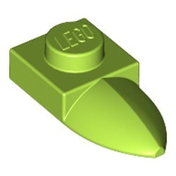 49668-34 Platte plaat 1x1 met tand IN VERLENGDE lime NIEUW *1B322