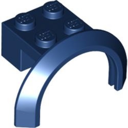 50745-63 Spatbord/sierboog 4 x 2 1/2 x 2 (HOGE boog) blauw, donker NIEUW *0B002
