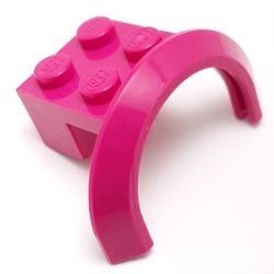 50745-71 Spatbord/sierboog 4 x 2 1/2 x 2 (HOGE boog) magenta NIEUW *0B002