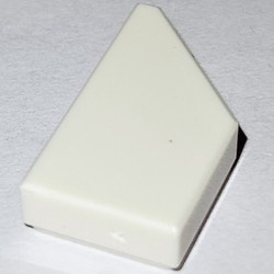 5092-1 Tegel 1x2 WIG rechts wit NIEUW *5A079