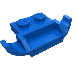 50949-7 Plaat aangepast 1x2 met racers grill blauw NIEUW *5A021