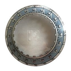 50990apb02-12G Schotel 10x10 rand met zaagmotief transparant gebruikt *1R024