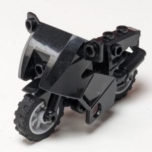 52035c02-11G Motorfiets VERZENDING ALLEEN PER PAKKETPOST zwart gebruikt *1D038