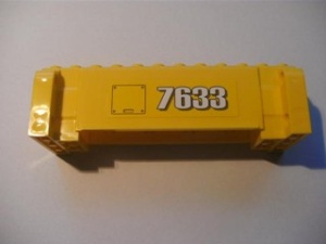 52041pb001-3G Kraanelement 2x12x3 NUMMER 7633 LET OP PAKKETPOST! geel gebruikt *1W000