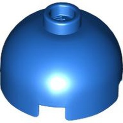 553-7 Steen, 2x2x1 dome TOP blauw NIEUW *1B080