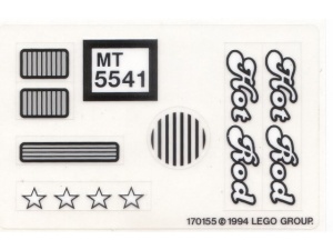 5541stk01 STICKER 5541 Blue Fury NIEUW *0S0000
