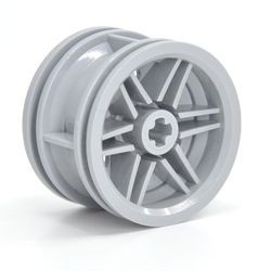 56145-86B BULK: 12x Wiel 30,4x20 alleen velg geen gaten versterkt grijs, licht (blauwachtig) NIEUW *5W000
