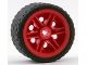 56145c03-5 Wiel 30.4x20mm met band 37x22ZR klein rood NIEUW *5W000