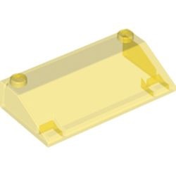 58181-19 Dakpan 33 graden 3x6 (zonder zijsteunen) transparant geel NIEUW *