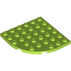 6003-34 Platte plaat 6x6 afronde hoek lime NIEUW *5G0000