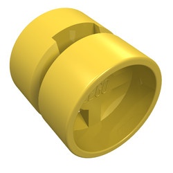 6014a-3G Wiel 11x12mm rond gat (velg zonder band) geel gebruikt *5W000