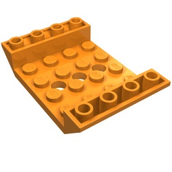 60219-4 Omgekeerde dakpan 45 graden 6x4 dubbel 3 gaten oranje NIEUW *1L000