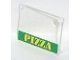 60603pb001-12G Glas voor raam 1x4x3 PIZZA transparant gebruikt *0L0000