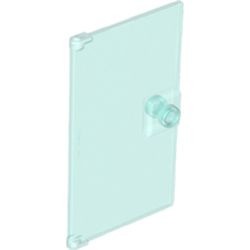 60616-15 Deur 1x4x6 met deurknop transparant lichtblauw NIEUW *1B275