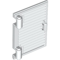 60800a-1 Luik groot, breed 1x2x3 MET scharnier en hendel wit NIEUW *1L0000