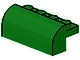 6081-6 Steen 2x4x1 1/3= 1 rij noppen, afgeronde kop groen NIEUW *1L097