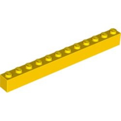 6112-3 Steen 1x12 geel NIEUW *5K0000