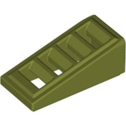 61409-155 Dakpan 18 graden 2x1 met vier sleuven groen, olijf NIEUW *1B194