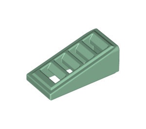 61409-48 Dakpan 18 graden 2x1 met vier sleuven groen, zandkleurig NIEUW *1B194