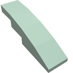61678-48 Dakpan gebogen 1x4 groen, zandkleurig NIEUW *1B100