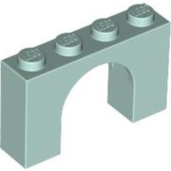 6182-41 Steen, boog 1x4x2 hoog aqua NIEUW *1B385