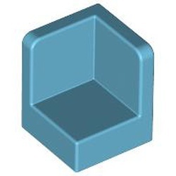6231-156 Hoekpaneel 1x1x1 blauw, middenazuur NIEUW *1B016