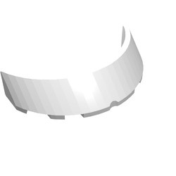 62360-1 Autoruit 3x6x1 gebogen wit NIEUW *5D0000