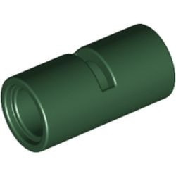 62462-80 Technic, Pin koppelaar Rond met inkeping groen, donker NIEUW *1A072