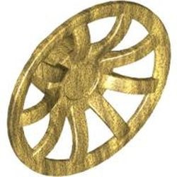 62701-115 Wieldop 9 spaken 24mm goud, parel NIEUW *5W000