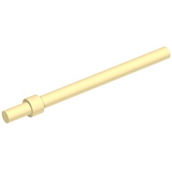 63965-2 Paal 6 noppen met stopring crème NIEUW *1B055