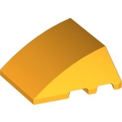 64225-110 Steen, wig 4x3 geen noppen bovenop oranje, lichthelder NIEUW *