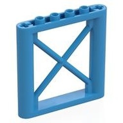 64448-153 Steun 1x6x5 vakwerk blauw, donkerazuur NIEUW *2B071