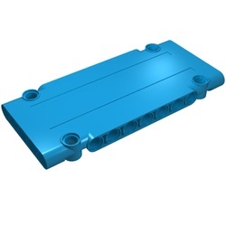 64782-153 Technic, Sierpaneel plat 5x11x1 blauw, donkerazuur NIEUW *4T087