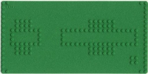 648-6Gb Basisplaat 16x32 Railway Station (1 hoekje minimaal beschadigd) groen gebruikt *3K000