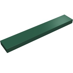 6636-80 Tegel 1x6 groen, donker NIEUW *1B115