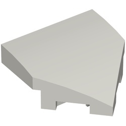 66956-86 Wig 2x2x2/3 puntig grijs, licht (blauwachtig) NIEUW *5C014