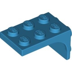 69906-153 Verbindingsplaat 3x2 - 2x2 blauw, donkerazuur NIEUW *5A037