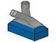 69c01-7 Kraan 1x2 grijze kraan blauw NIEUW *0B0000